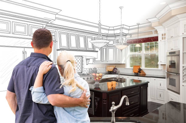 Custom kitchen cabinets installed in a Richardson home